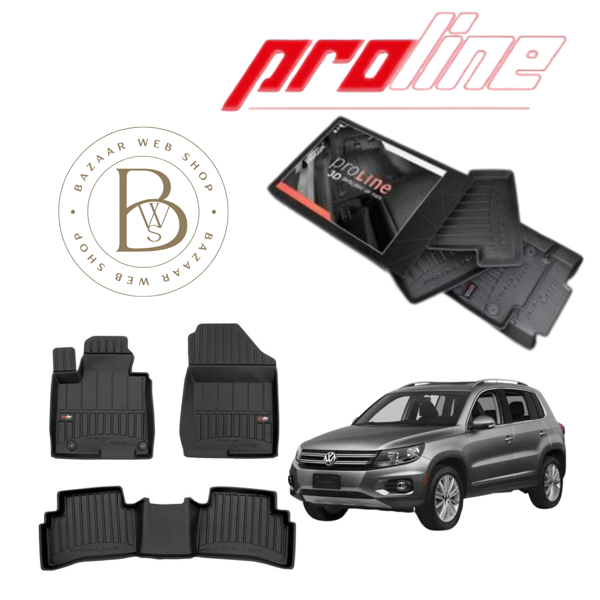 TAPIS 3D PROLINE Volkswagen Tiguan II 2015+