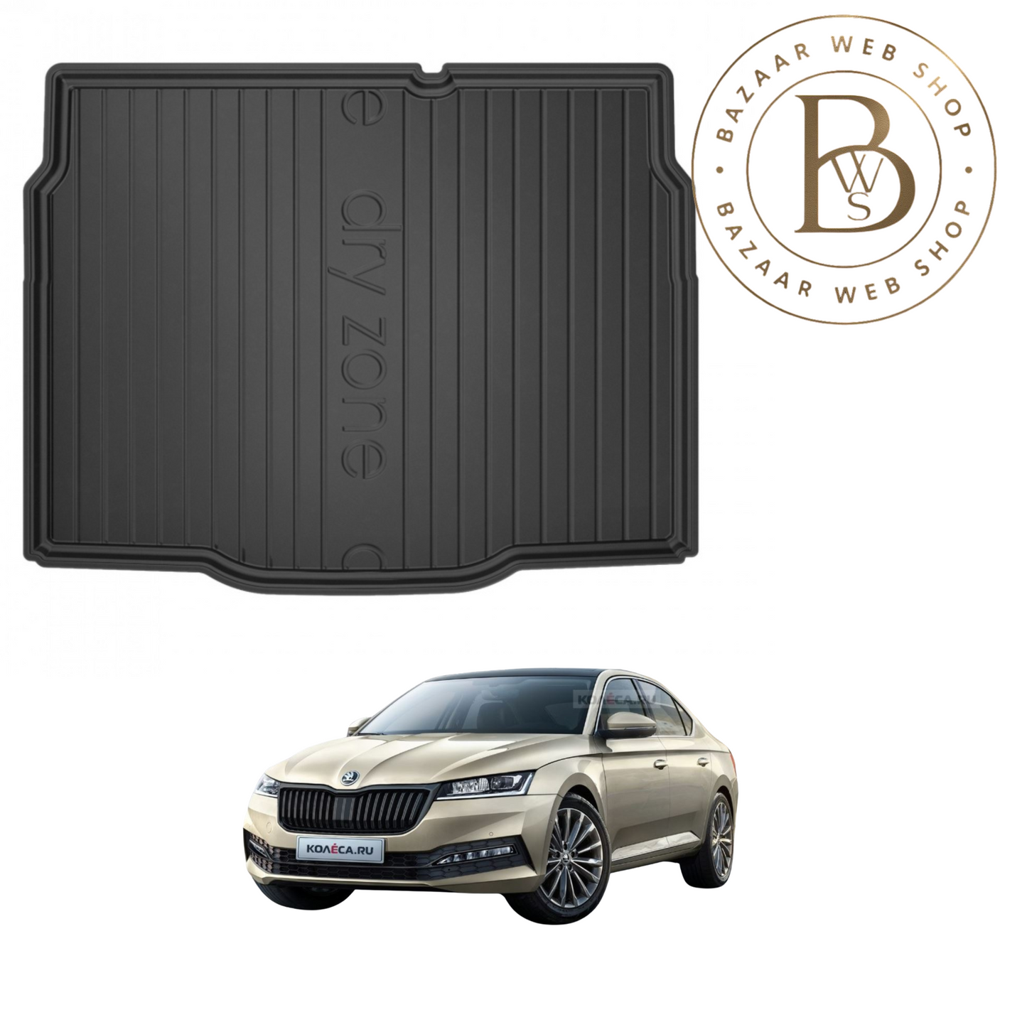 Tapis de Coffre DryZone – Sur Mesure & Haute Protection pour SKODA OCTAVIA IV 2019+