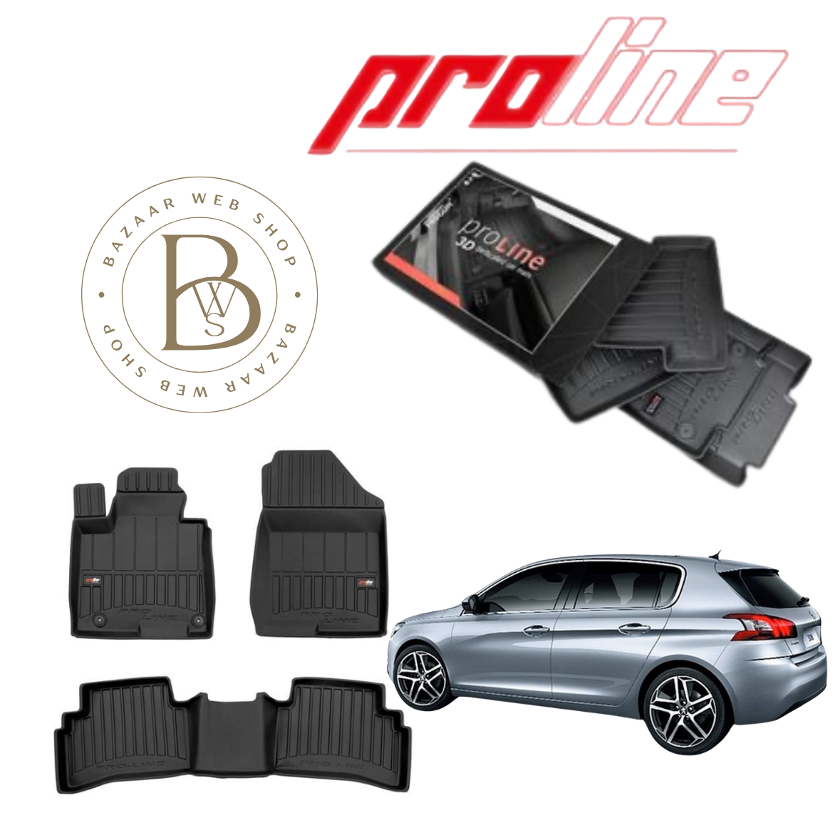 TAPIS 3D PROLINE PEUGEOT 308 II13+