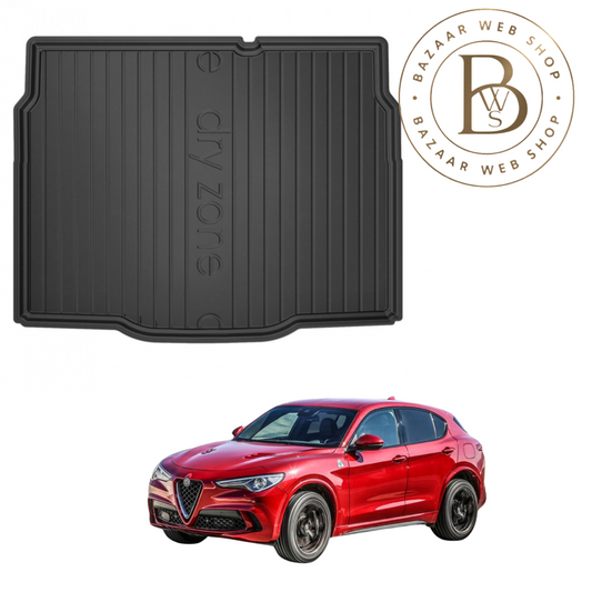 Tapis de Coffre DryZone – Sur Mesure & Haute Protection pour alfa romeo stelvio 2016+