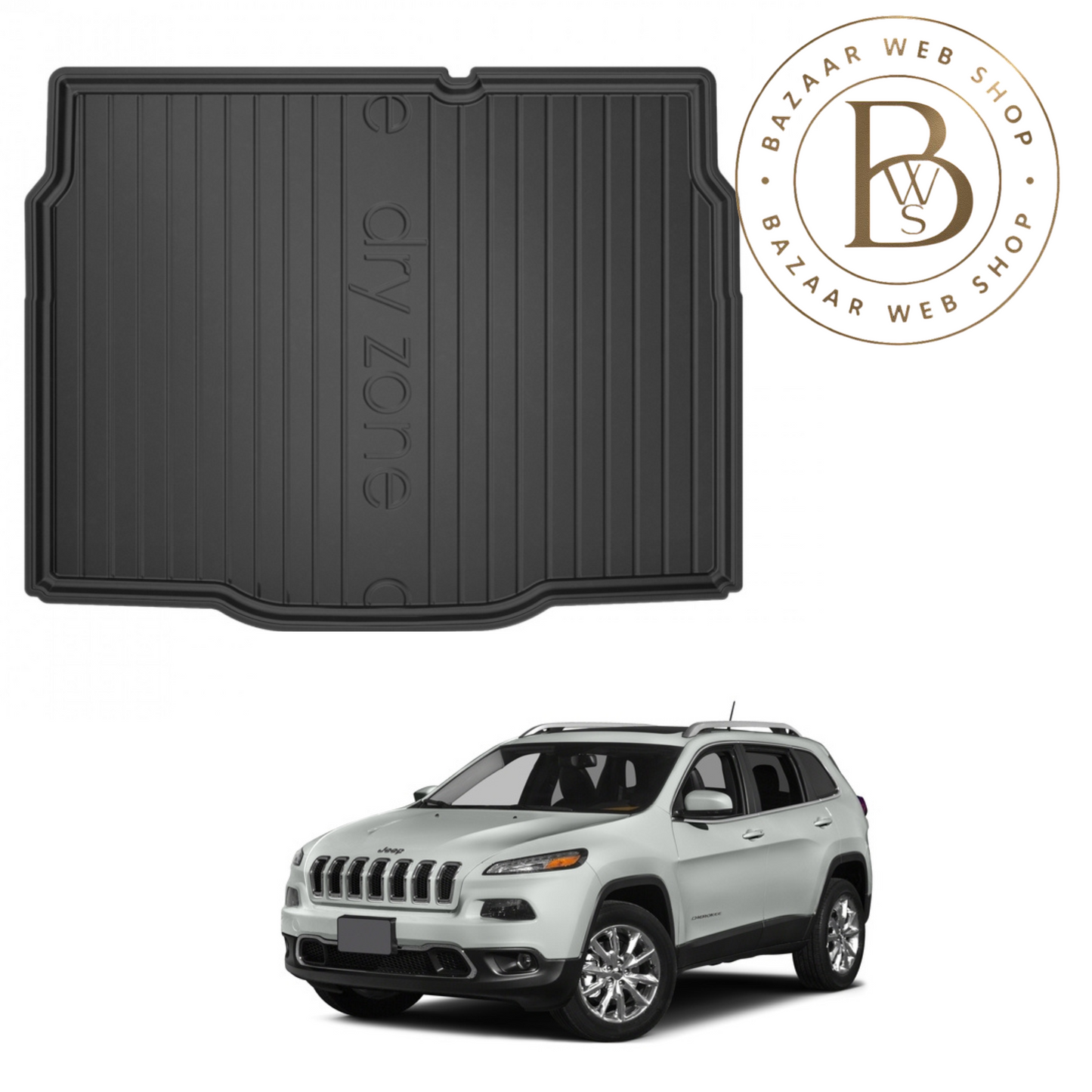 Tapis de Coffre DryZone – Sur Mesure & Haute Protection pour CHEROKEE 2014+