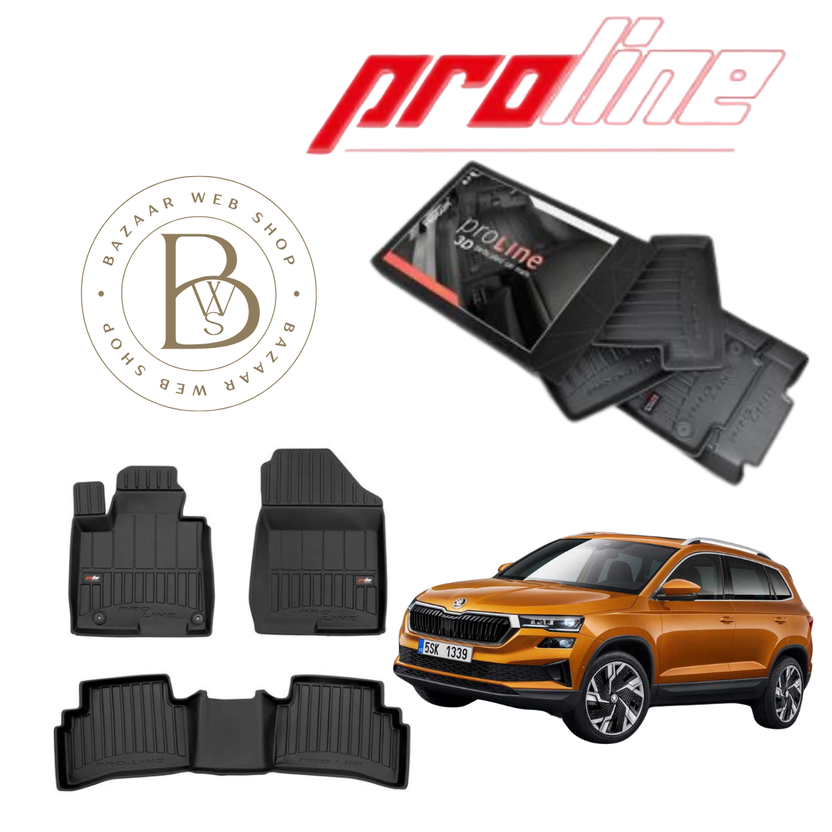 TAPIS 3D PROLINE  SKODA KAROQ 17+