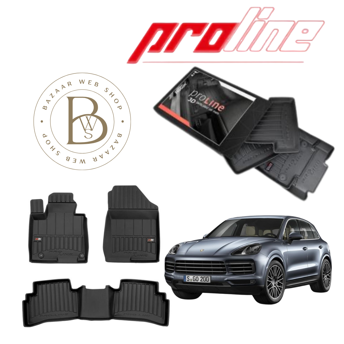 TAPIS 3D PROLINE PORSHE CAYENNE III 2017+
