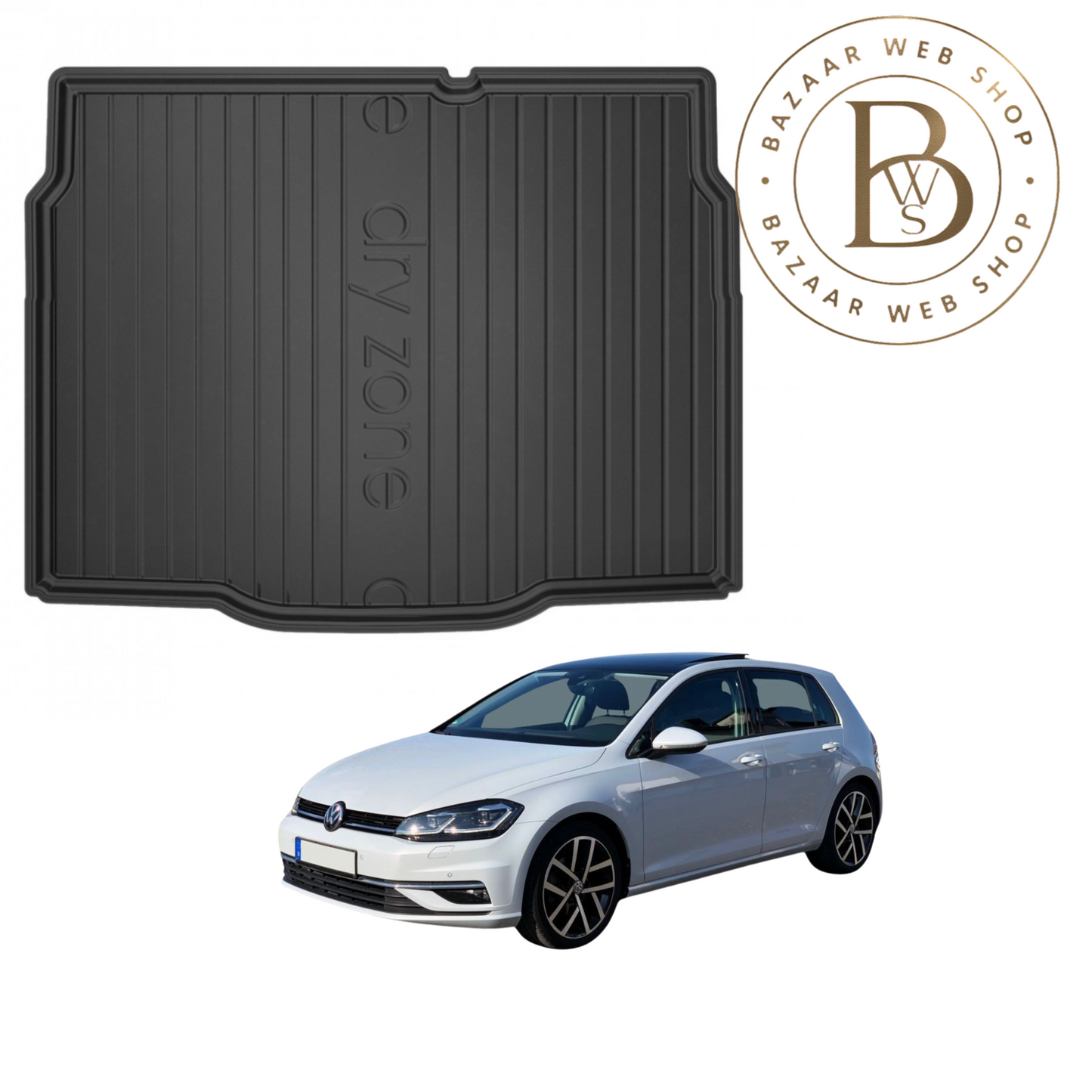Tapis de Coffre DryZone – Sur Mesure & Haute Protection pour VW GOLF 7