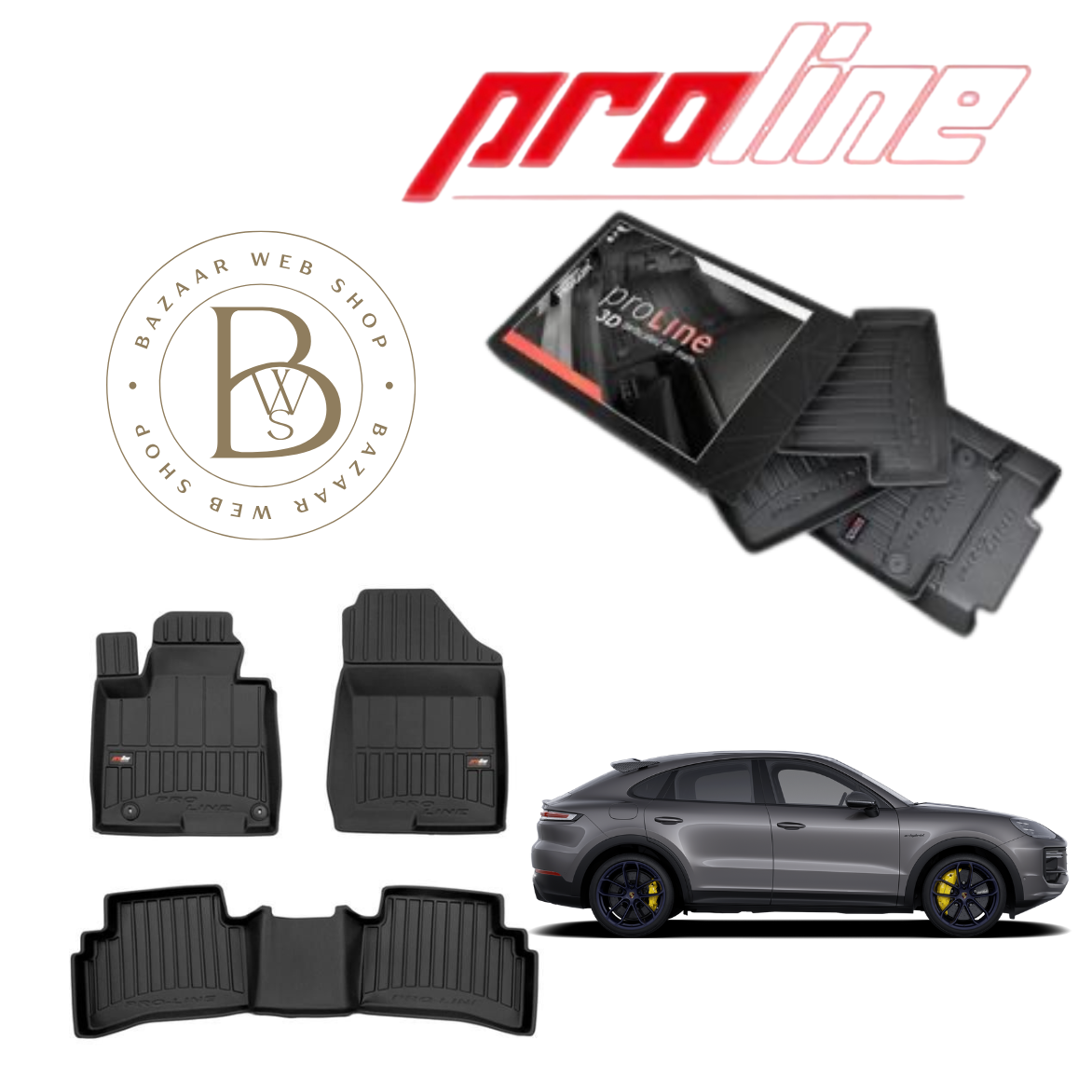 TAPIS 3D PROLINE PORSHE CAYENNE III COUPE