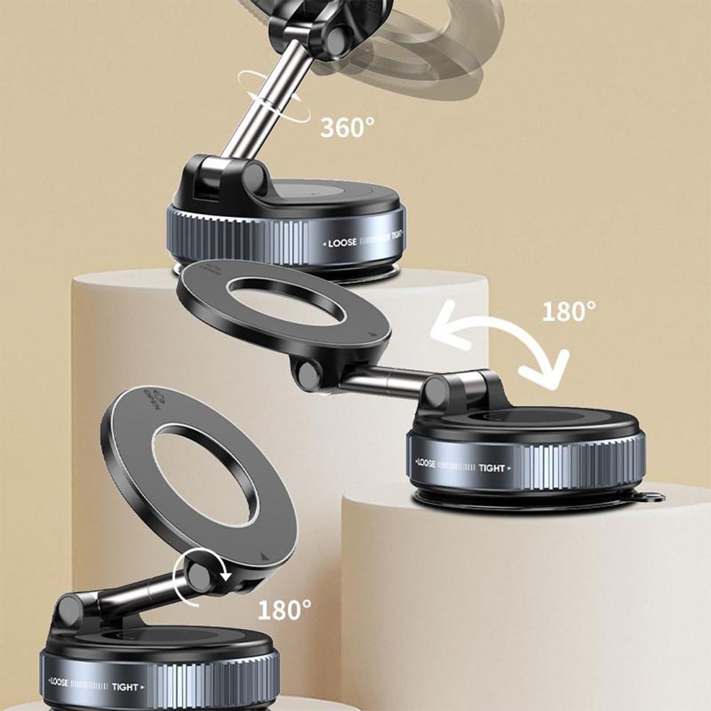 Support Téléphone Magnétique 360° – Ultra Stable & Réglable