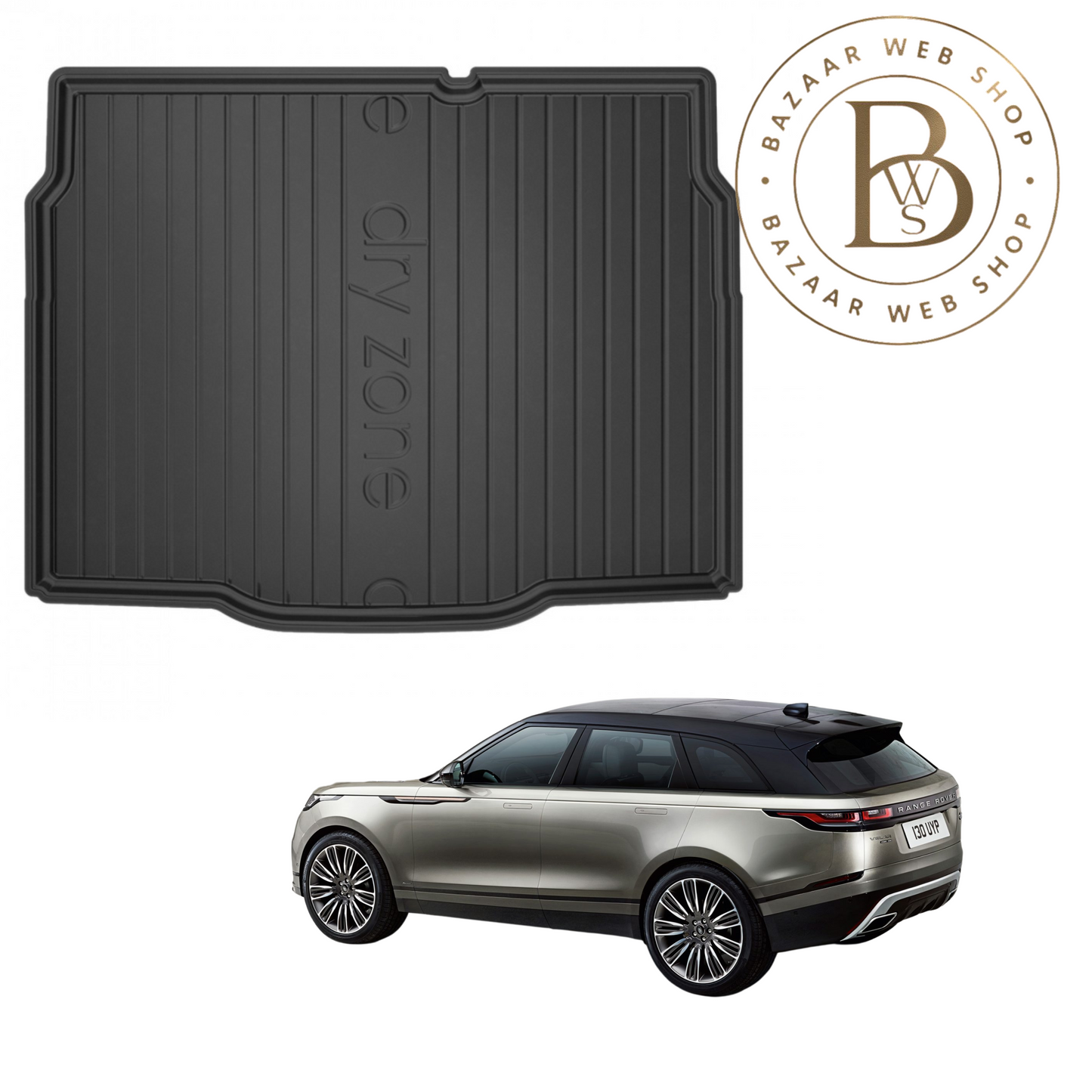 Tapis de Coffre DryZone – Sur Mesure & Haute Protection pour LAND ROVER VELAR 2017+