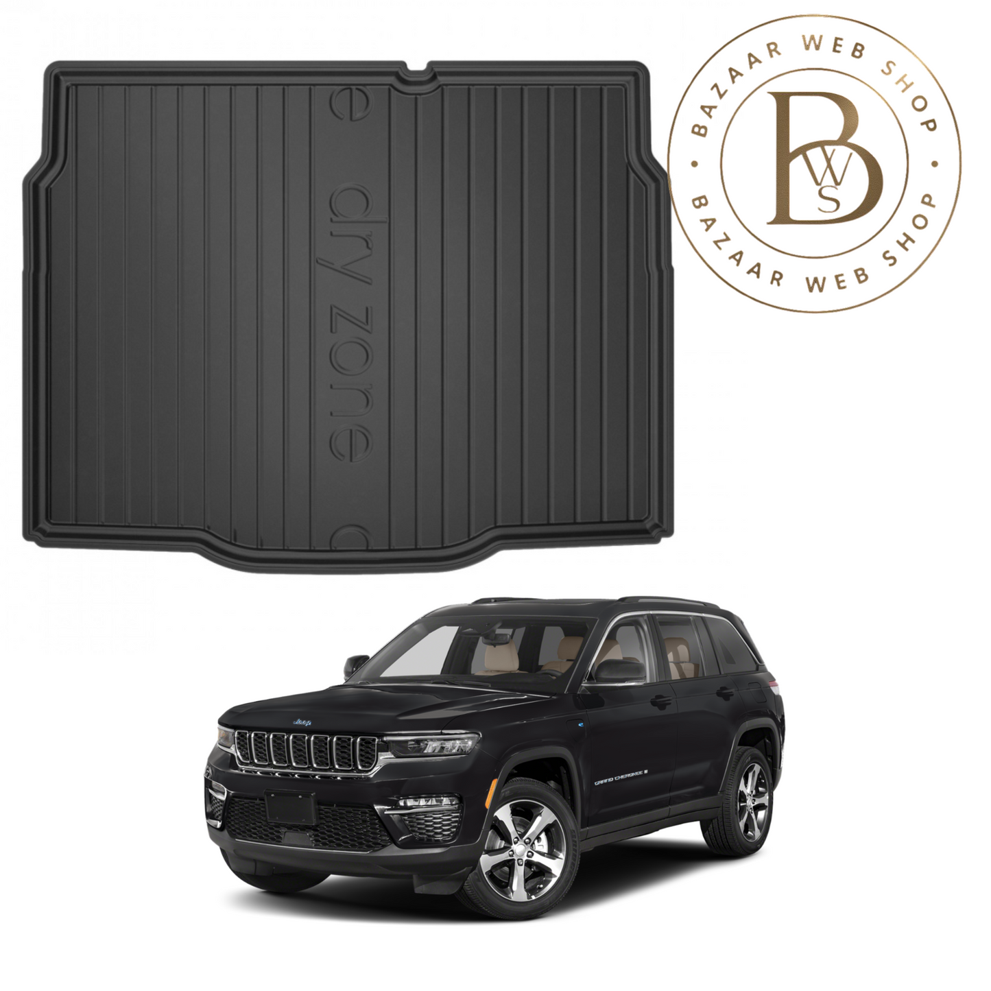 Tapis de Coffre DryZone – Sur Mesure & Haute Protection pour CHEROKEE 2014+